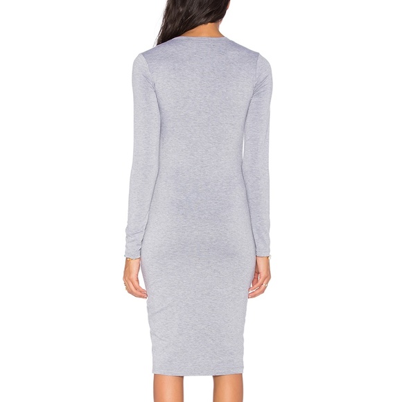 Blq Basiq Long Sleeve Midi Dress - Picture 2 of 4